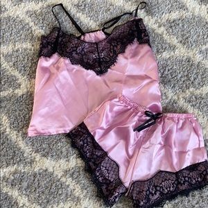 Silky pajama set